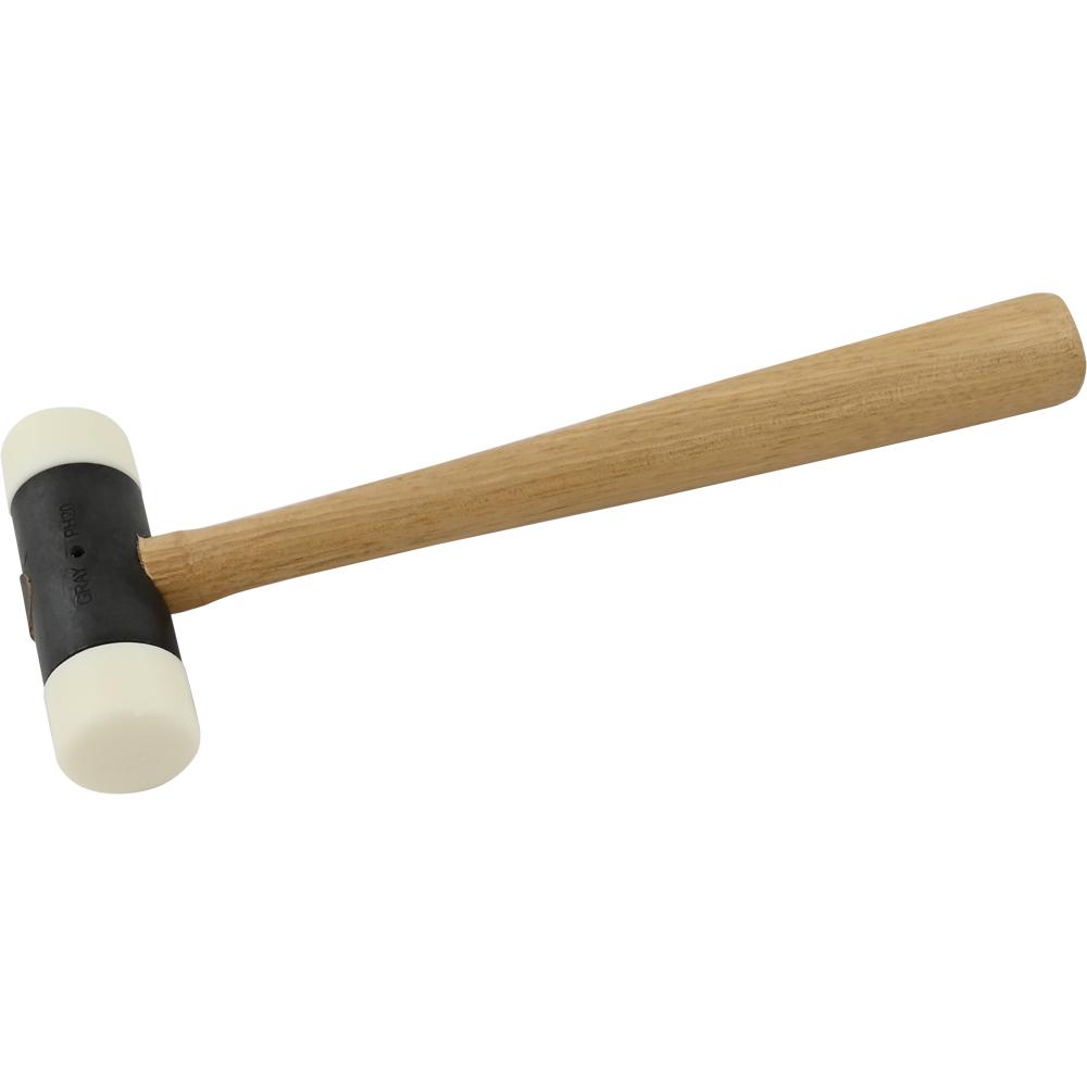 16 Oz. Soft Face Hammer, Plastic Composition Face, Wood Handle