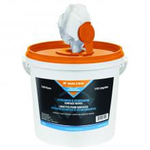Walter Surface 53G616 - H-Duty Degreasing Scrub Wipes - 140ct
