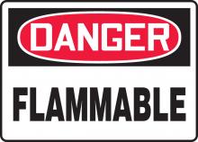 Accuform MCHL228VS - Safety Sign, DANGER FLAMMABLE, 7" x 10", Adhesive Vinyl
