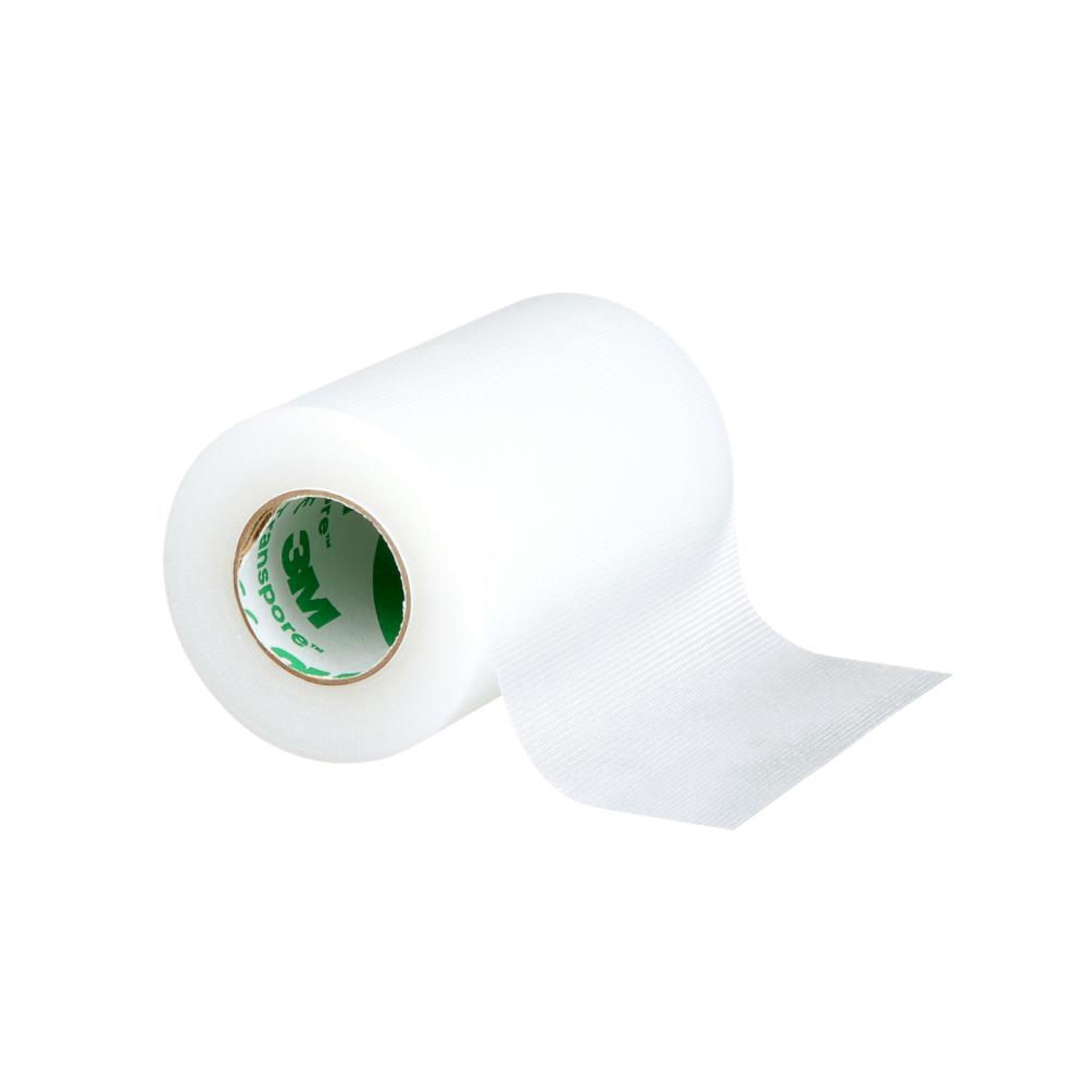 3M™ Transpore™ Medical Tape, 1527-3, porous, clear, 3 in x 10 yd (7.6 cm x 9.1 m)