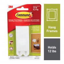 3M 7100140198 - Command™ Picture Hanging Strips 17206-OFEF, Large, White, 8 lb (3.6 kg), 6 Strips