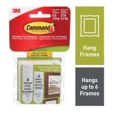 3M 7000122964 - Command™ Picture Hanging Strips 17203C, White, Small/Medium, 24 Strips Per Pack