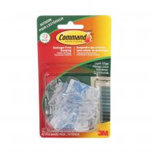 3M 7100021334 - Command™ Outdoor Light Clips 17017CLR-AWC, Small, Clear, 16 Clips, 20 Clear All Weather Strips