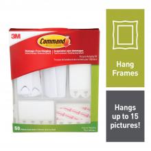 3M 7100096158 - Command™ Picture Hanging Kit 17213-EF, Clear/White, Assorted, 1 Kit Per Pack