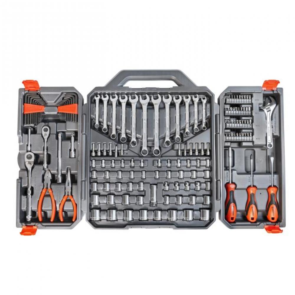 150 Pc. 1/4&#34; and 3/8&#34; Drive 6 Point SAE/Metric Professional Tool Set