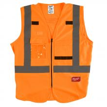 Milwaukee 48-73-5071 - High Visibility Orange Safety Vest - S/M (CSA)