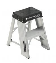 Louisville Ladder Corp AY8001 - 1' Aluminum Step stool, Type IAA, 375 lb Load Capacity