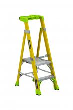 Louisville Ladder Corp FCP1402HD - 2' Fiberglass Cross Pinnacle 2-in-1 Platform Ladder Type IAA 375 lb Load Capacity