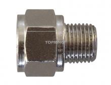 Topring 41.046 - Brass Hexagonal Adapter 1/4 (F) BSPP to 1/8 (M) BSPT (10-Pack)