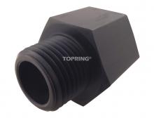 Topring 41.921 - Aluminum Adapter 3/4 (F) BSPP to 3/4 (M) NPT