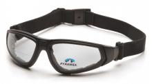 Pyramex Safety GB4010STR15 - XSG Reader - Black Frame/Clear Anti-Fog + 1.5 Lens