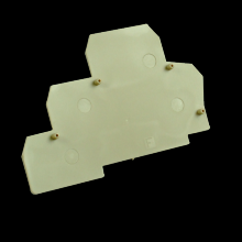Techspan EPT2EBEIGE - END PLATE FOR SCR.CLAMP 2.5MM BEIGE