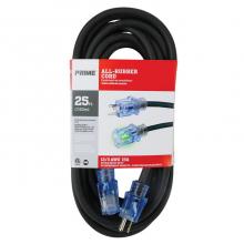 Prime Wire & Cable SEEC732825 - 25ft 12/3 SJOOW All-Rubber™ Outdoor Extension Cord