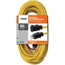 Prime Wire & Cable EC500830 - 50ft. 12/3 SJTW Yellow Outdoor Extension Cord