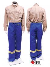 IFR Workwear USB151-34 - Two Piece Coverall Pant Style 151 WS Blue 9oz - 34