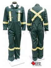 IFR Workwear USG106-38 - Ultrasoft Coverall Style 106 Contractor WS Green 9oz - 38