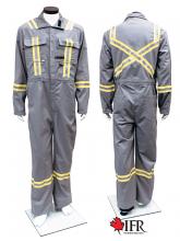 IFR Workwear USGY106-62 - Ultrasoft Coverall Style 106 Contractor WS Grey 9oz - 60-62