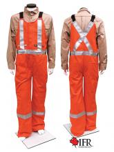 IFR Workwear USO422-4XL - Ultrasoft Non Insulated Bib Pants Style 422 WS Orange 9oz - 4XL