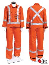 IFR Workwear USO452-54 - Ultrasoft Two Piece Coverall Top Style 452 WS Orange 7oz - 52-54