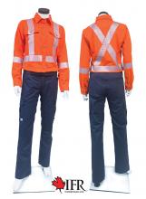 IFR Workwear USO471-2XL - Ultrasoft Workshirt Womens Style 471 WS Orange 7oz -2XL