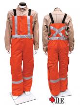 IFR Workwear USO525-2XL - Ultrasoft Ins. Bib Pant Style 525 WS Orange - 2XL