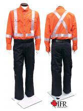 IFR Workwear USO651-2XL - Ultrasoft Workshirt 651 WS Orange 7oz -2XL